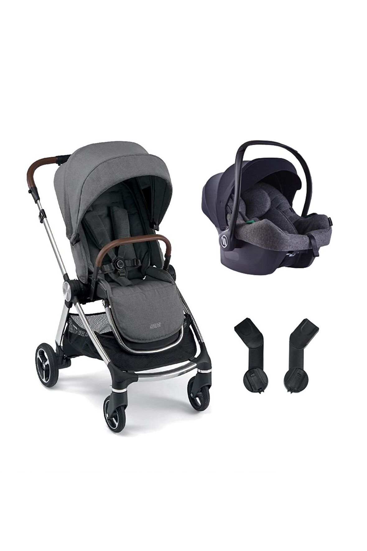 Mamas Papas Strada Cosmo Travel Sistem Bebek Arabası Grey Mist Gri