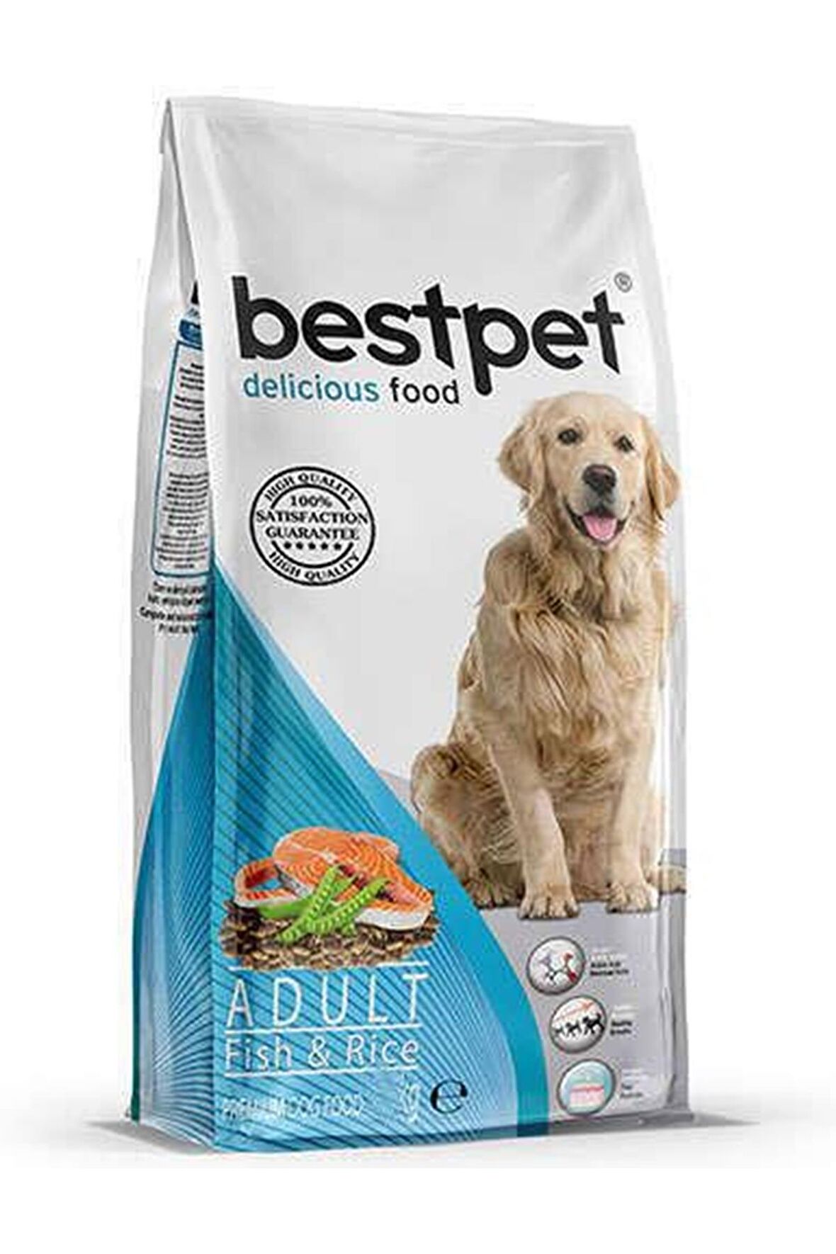 Bestpet Balık ve Pirinçli Yetişkin Köpek Maması 15 Kg