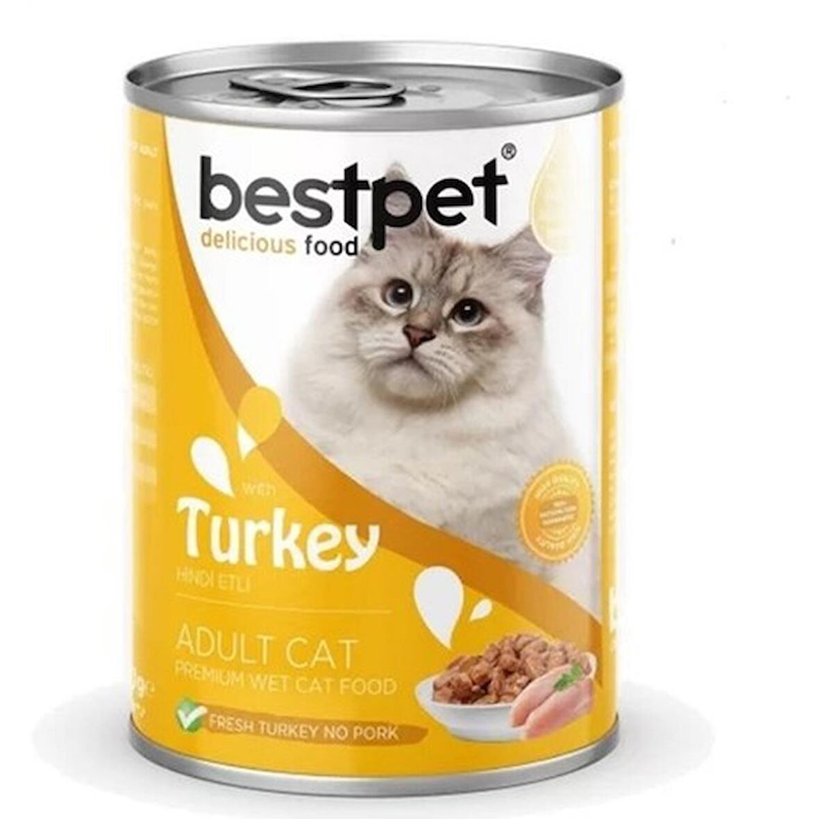 Bestpet Hindili Yetişkin Kedi Konservesi 400 gr