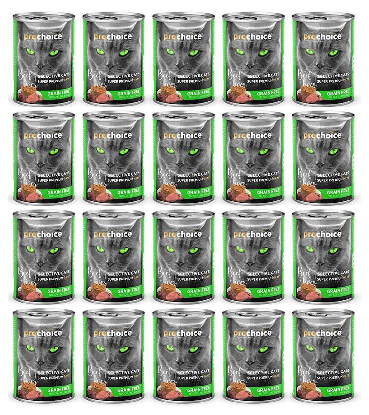 Pro Choice Selective Biftek Ve Cigerli Kiyilmis Yetiskin Kedi Konservesi 400 Gr*20 ADET