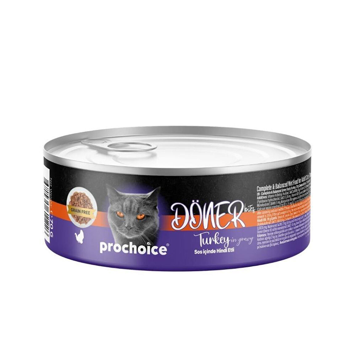 Prochoice Döner Bites Hindili Yetişkin Kedi Konservesi 70 GR