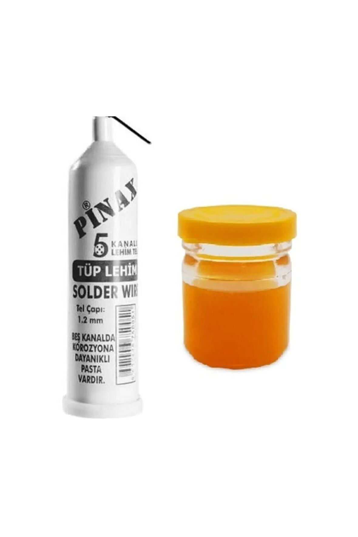 5 Kanallı Lehim Teli 1.2mm Çap + Lehim Pastası 40 gr. Set