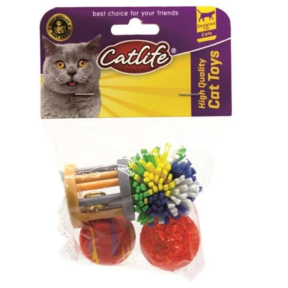 203117 Catlife Zilli Kedi Oyuncağı 4 Lü Paket