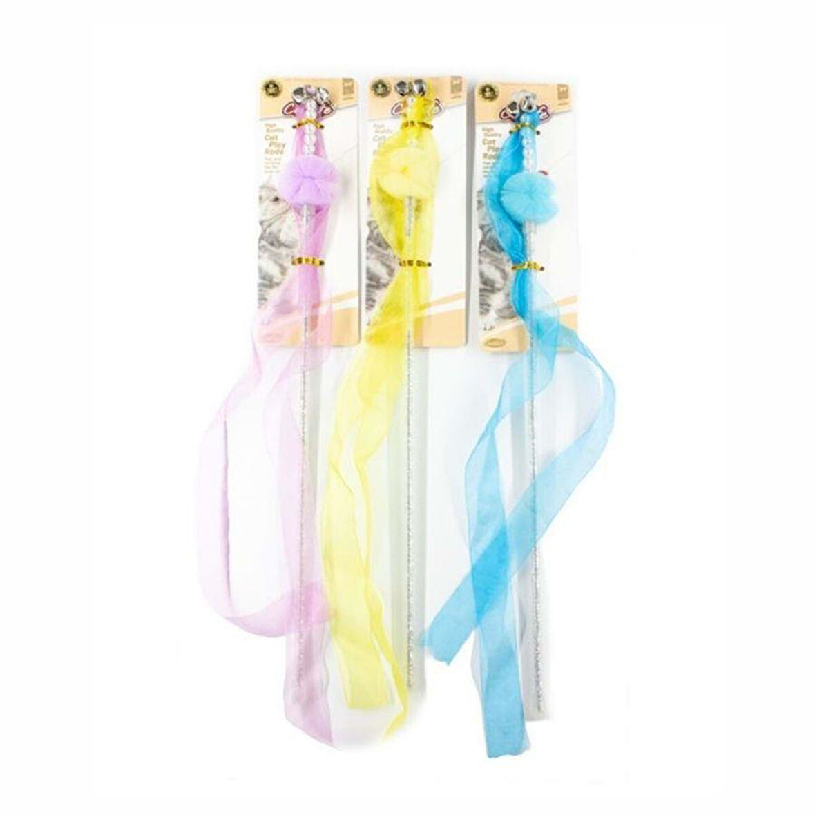 Catlife Kurdaleli Kedi Oltası Oyuncağı Karışık Renk 45 Cm