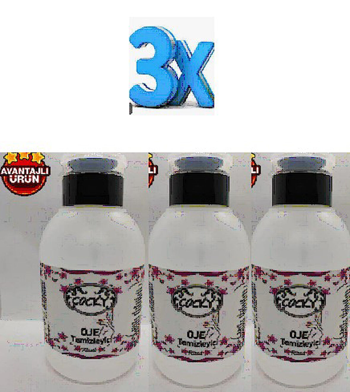 COCKY Aseton Pompalı 450mlX3ADET