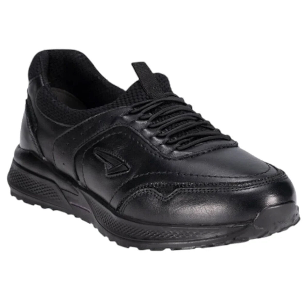 Forelli 46709-G Slins Siyah Kadın Comfort Deri Ayakkabı