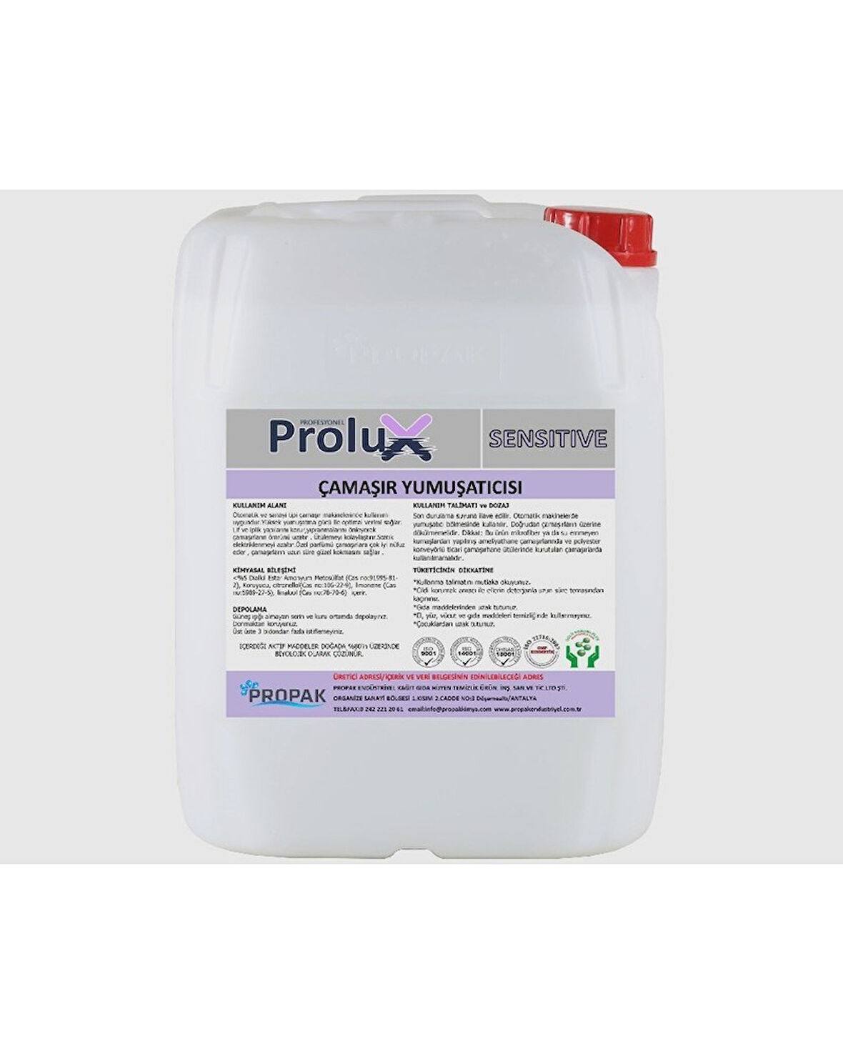 Çamaşır Yumuşatıcı Sensitive 20 kg 20,4 Lt