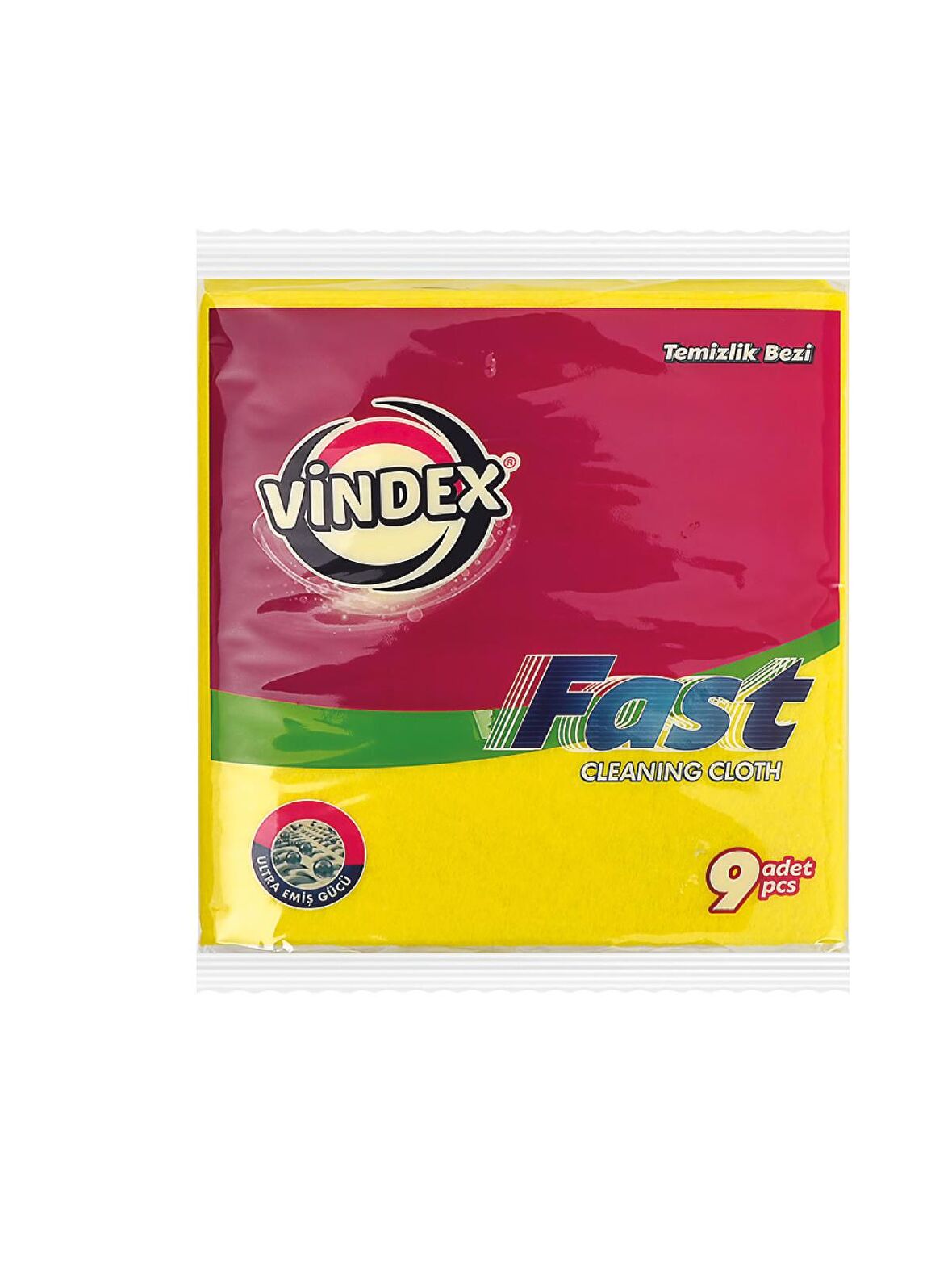 VİNDEX TEMİZLİK BEZİ 9'LU EKO PAKET