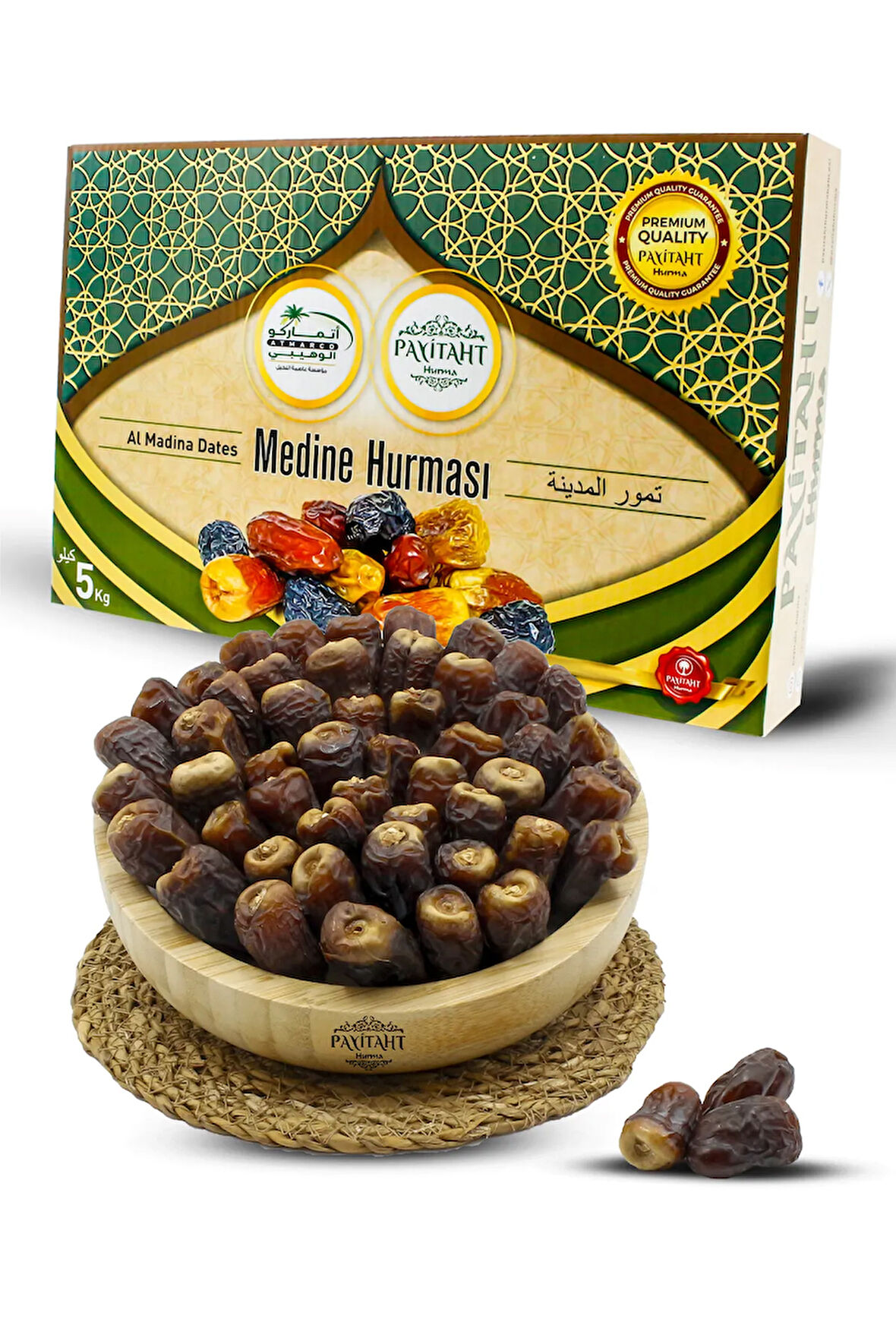 Medine Berni Lüks Hurma Yeni Mahsul 5kg Berni Lüks Orta Şekerli Hac Umre Sonrası Hediyelik Hurma