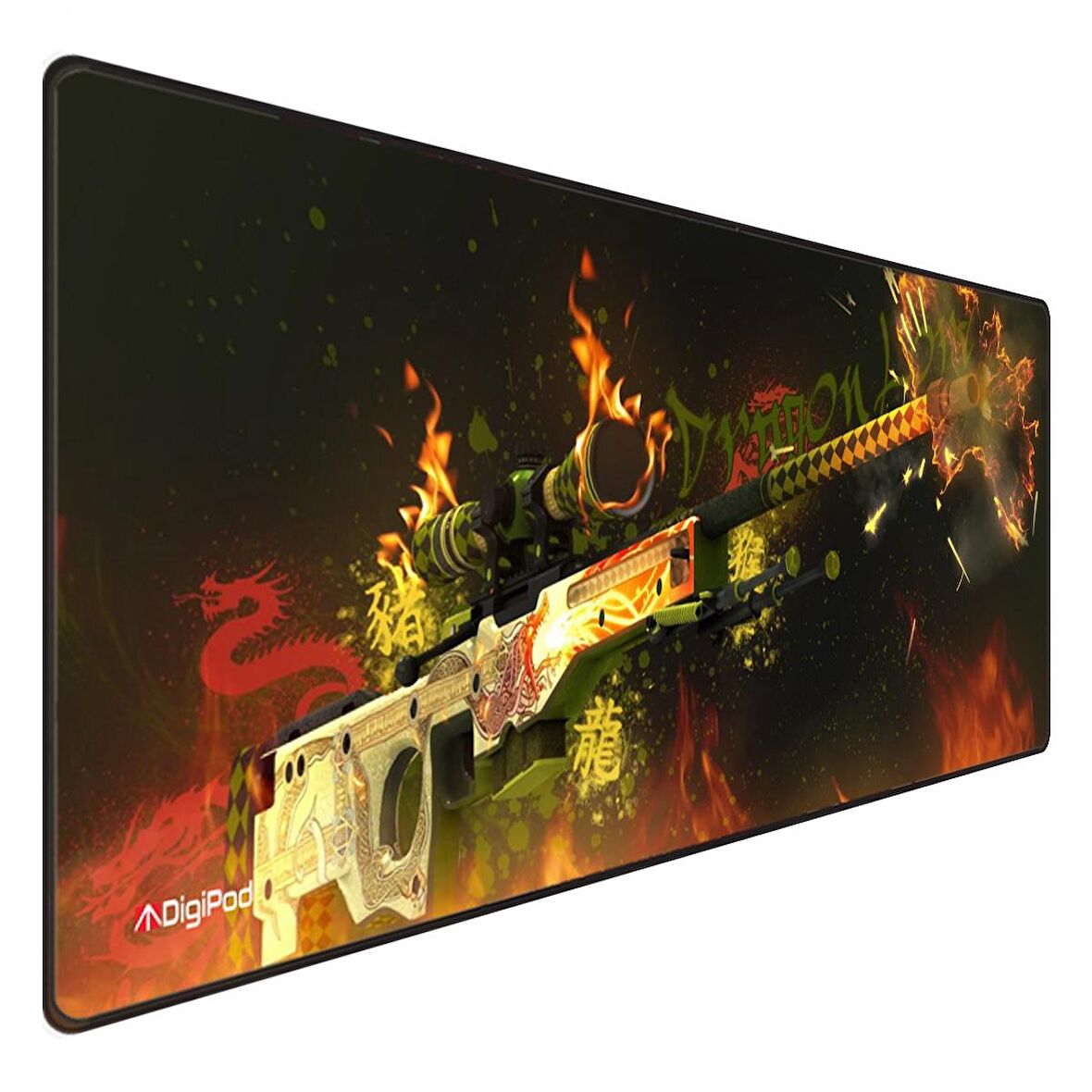 Digipod Gaming Mousepad Oyuncu Mouse pad 90X40 XXL Büyük Oyuncu Mouse Pad Kaymaz Taban  4mm Kalınlık