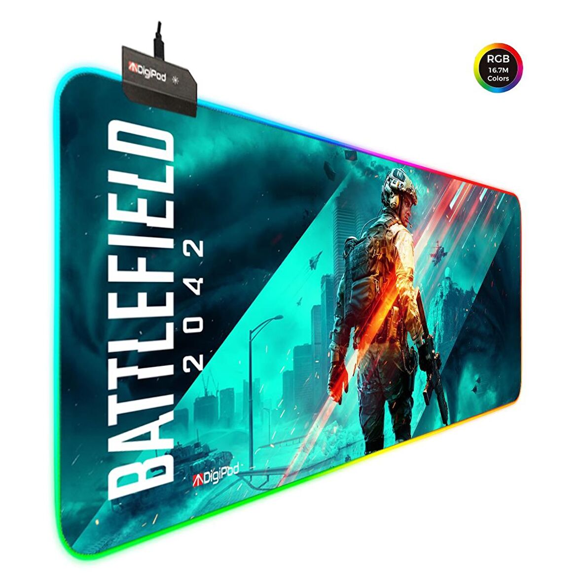 Digipod RGB Gaming Mousepad Oyuncu Mouse pad 90X40 XXL Büyük Oyuncu Mouse Pad Kaymaz Taban  4mm Kalı