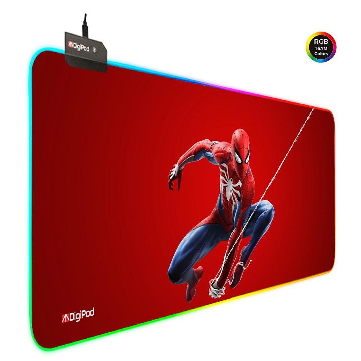 Digipod RGB Gaming Mousepad Oyuncu Mouse pad 90X40 XXL Büyük Oyuncu Mouse Pad Kaymaz Taban  4mm Kalı