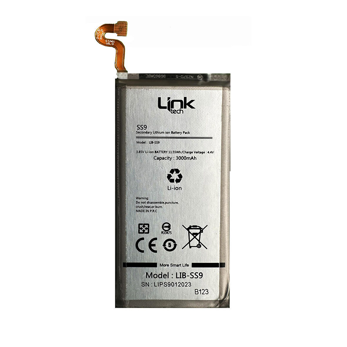 LinkTech Samsung Galaxy S9 G960 Premium Batarya BG960 3000 mAh