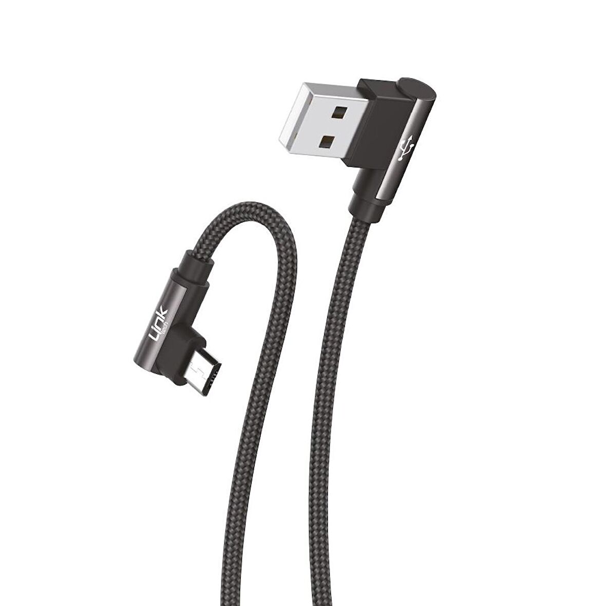 Linktech K592 Safe Micro USB 90 Derece Data/Şarj Kablosu 3A 1.5mt