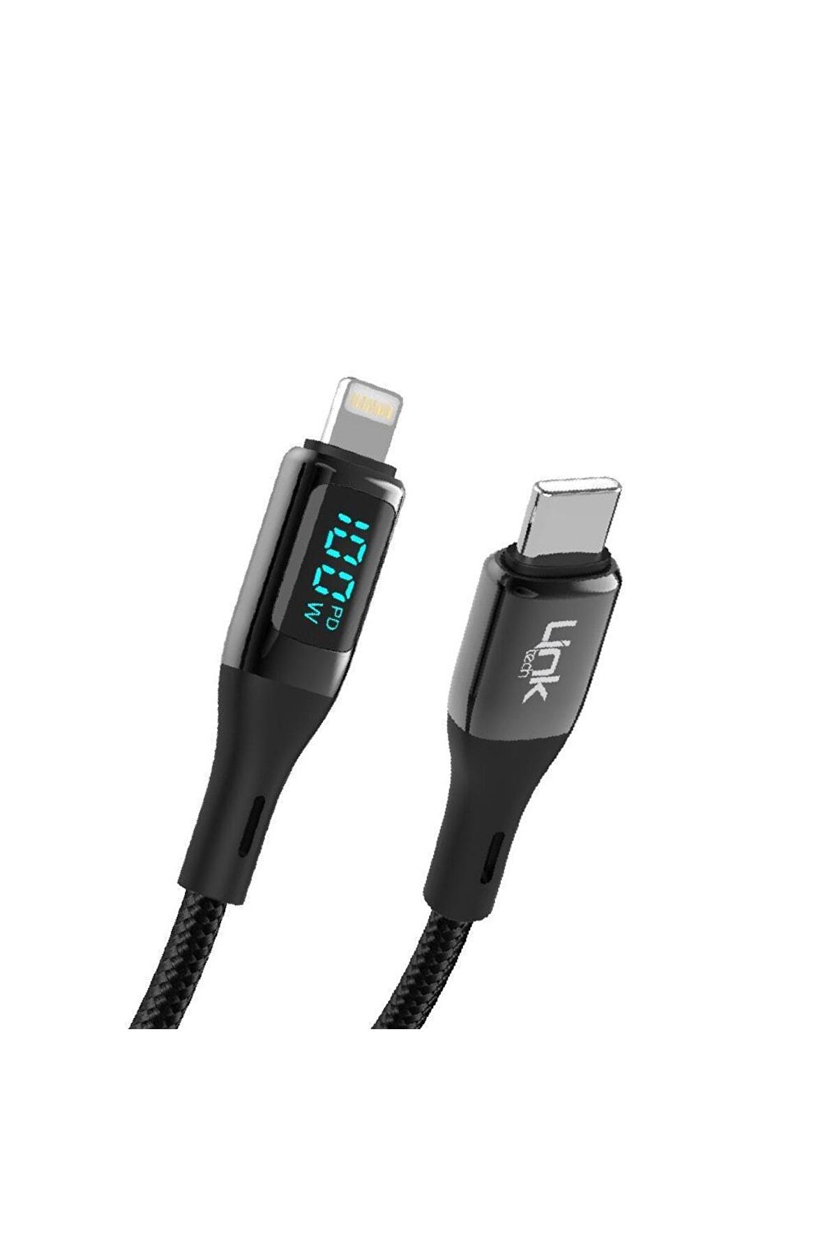 K683 Dijital Göstergeli Type-c - Lightning 100w Data Ve Şarj Kablosu 1mt