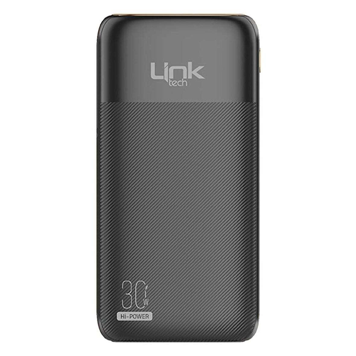 LinkTech PD13 Premium 10000 mAh PD 30W Süper Hızlı Powerbank Siyah