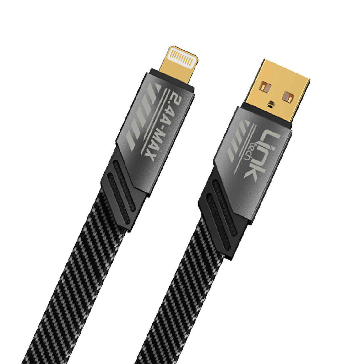 Linktech K471 Mecha Style USB - Lightning 12W 2.4A 1.2mt Şarj Kablosu