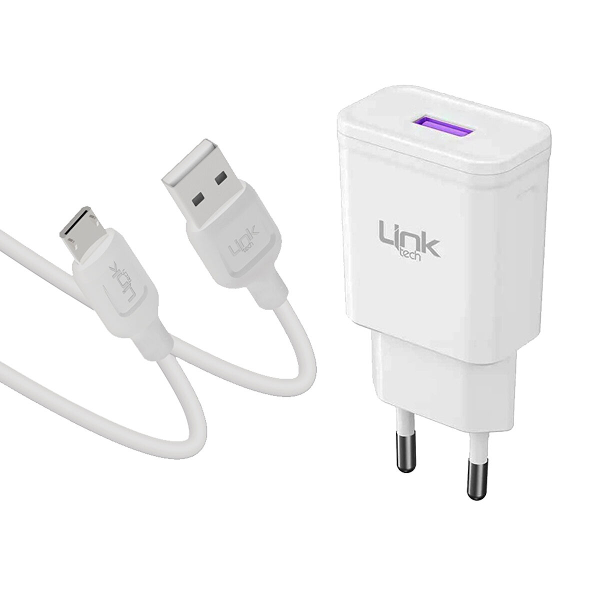 LinkTech T441e 18W QC3.0 Hızlı Şarj Aleti ve Micro USB Kablo Set