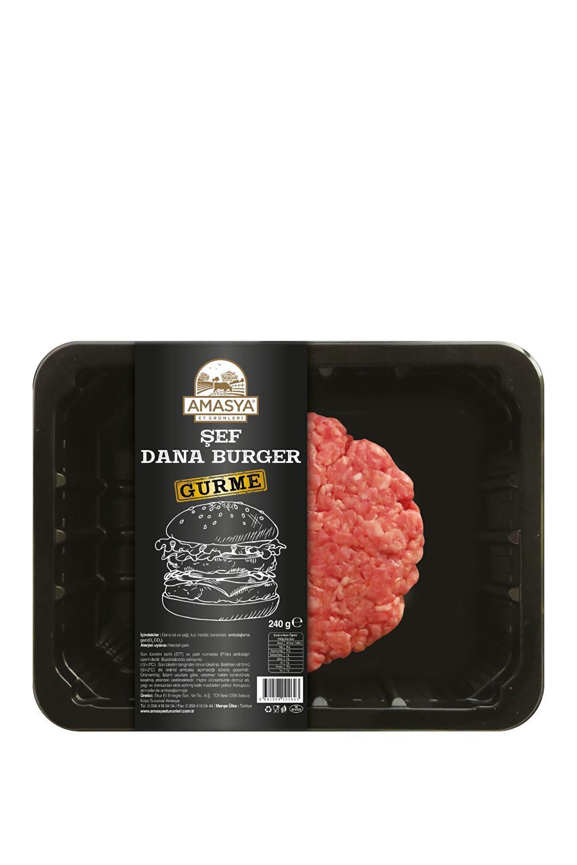 Şef Gurme Dana Burger 240 g