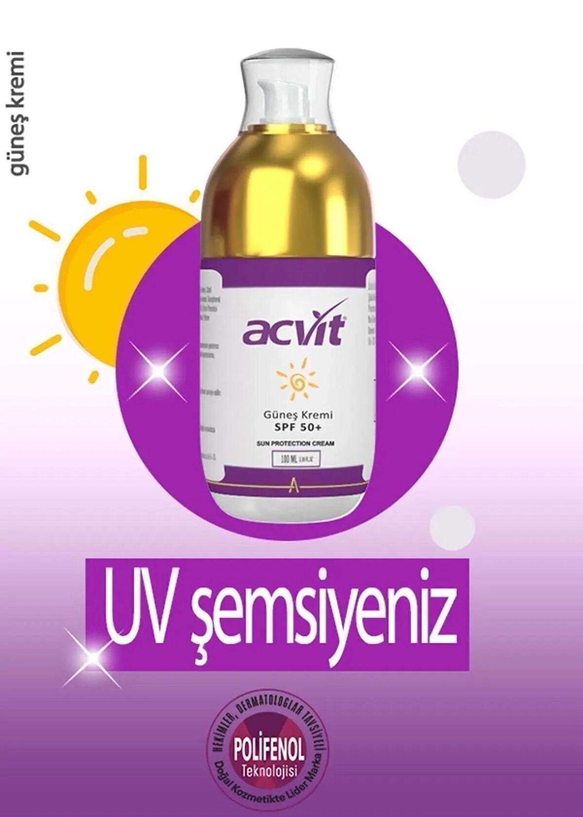 Güneş Koruyucu Krem Spf 50+ - 100 ml