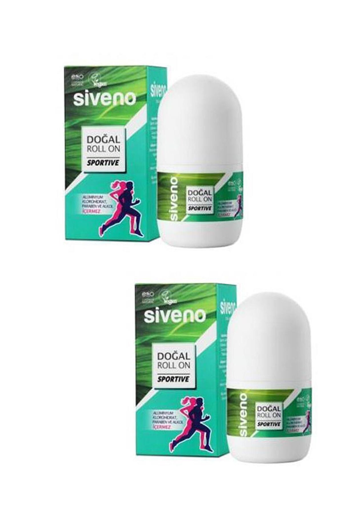 Siveno Doğal 2'li Roll On Sportive 50 ml