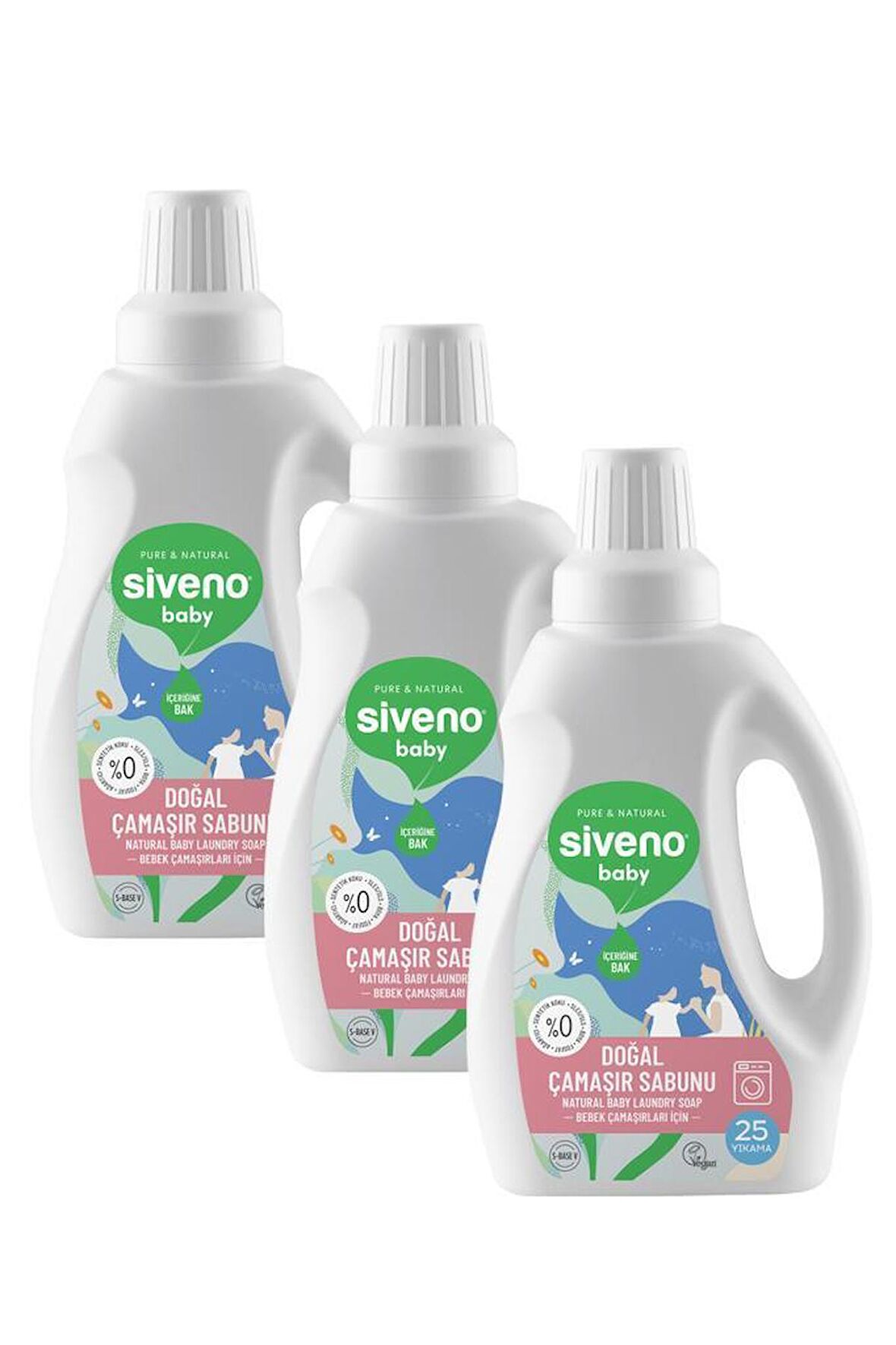 Siveno Baby Doğal 3'lü Çamaşır Sabunu 750 ml