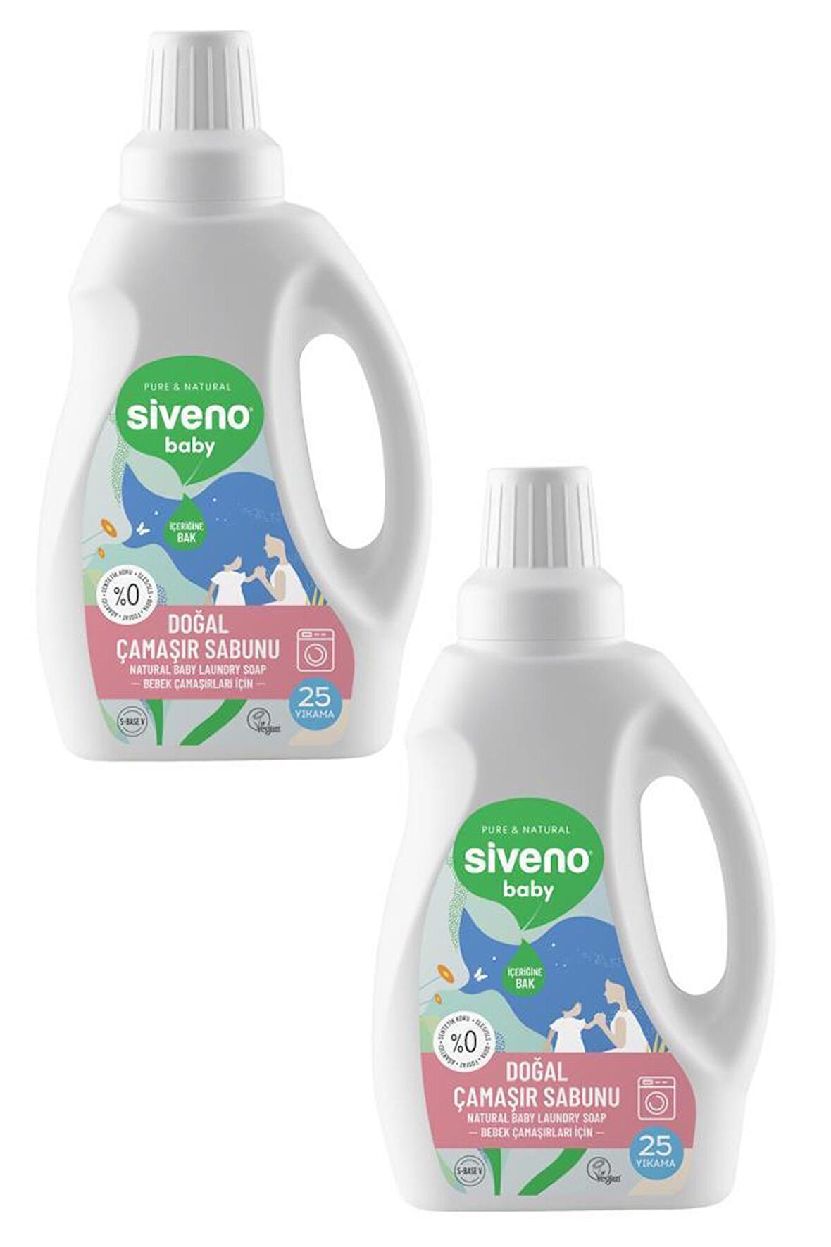 Siveno Baby Doğal 2'li  Çamaşır Sabunu 750 ml