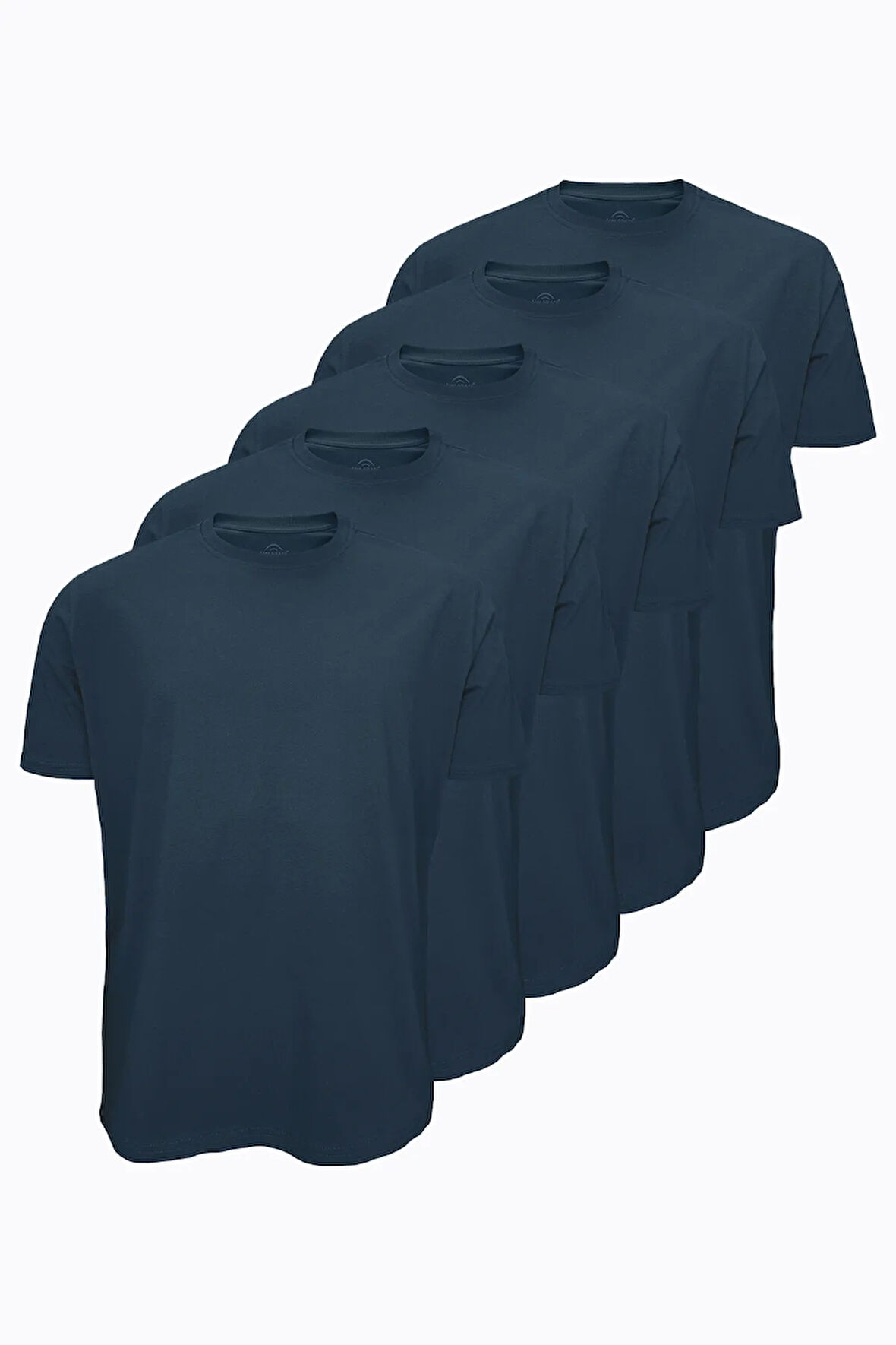 5 li Paket Füme Erkek Tişört Loose Fit / %100 Pamuk Bol Rahat Kesim 6040