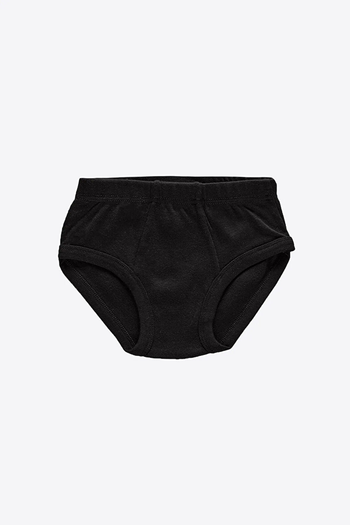 Erkek Çocuk Beyaz 12 Li Paket %100 Pamuk Ribana Slip Külot 203-e