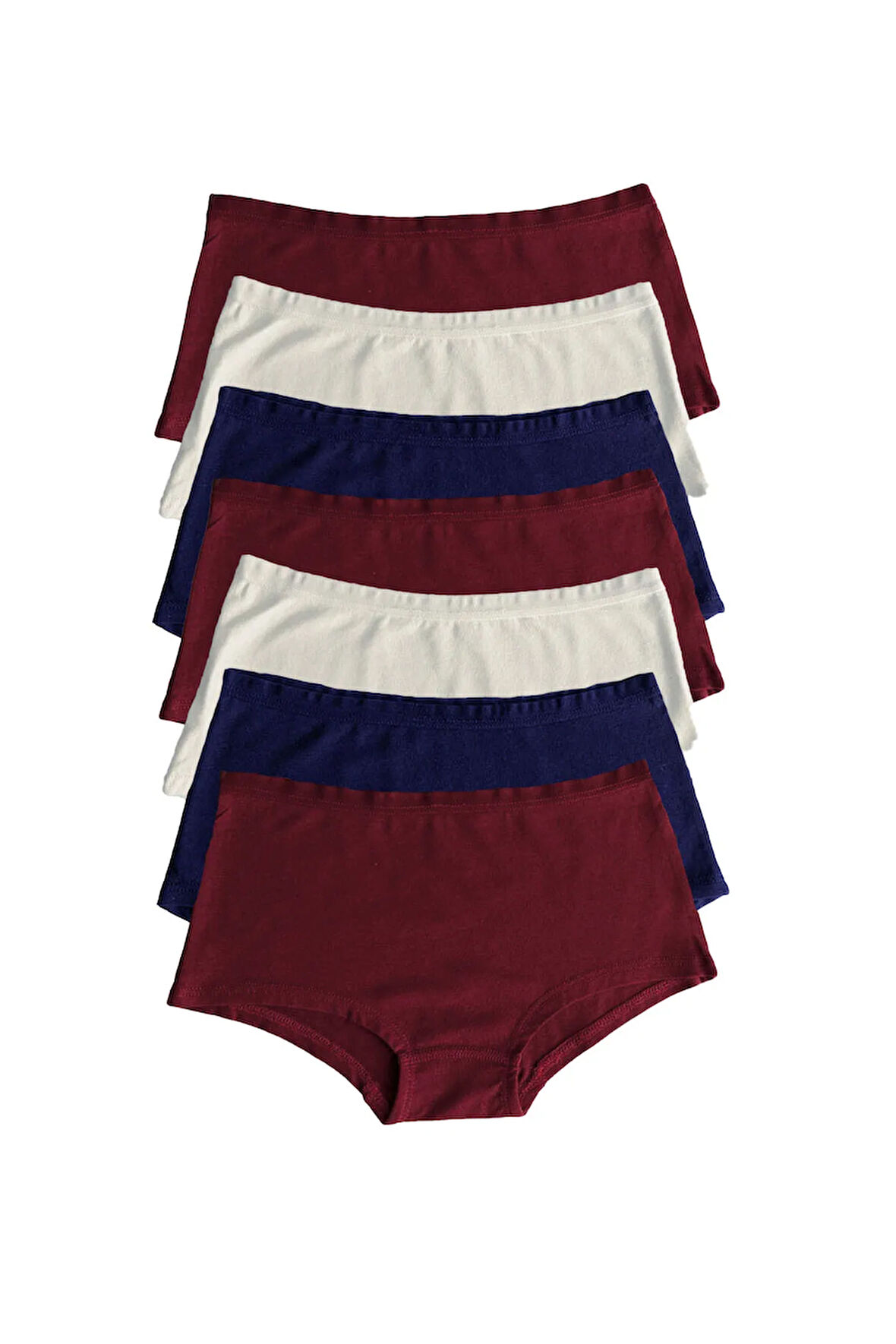 Kadın Karışık Renk 7 Li Paket Geniş Kenarlı Iz Yapmayan Modal Külot 7m1906