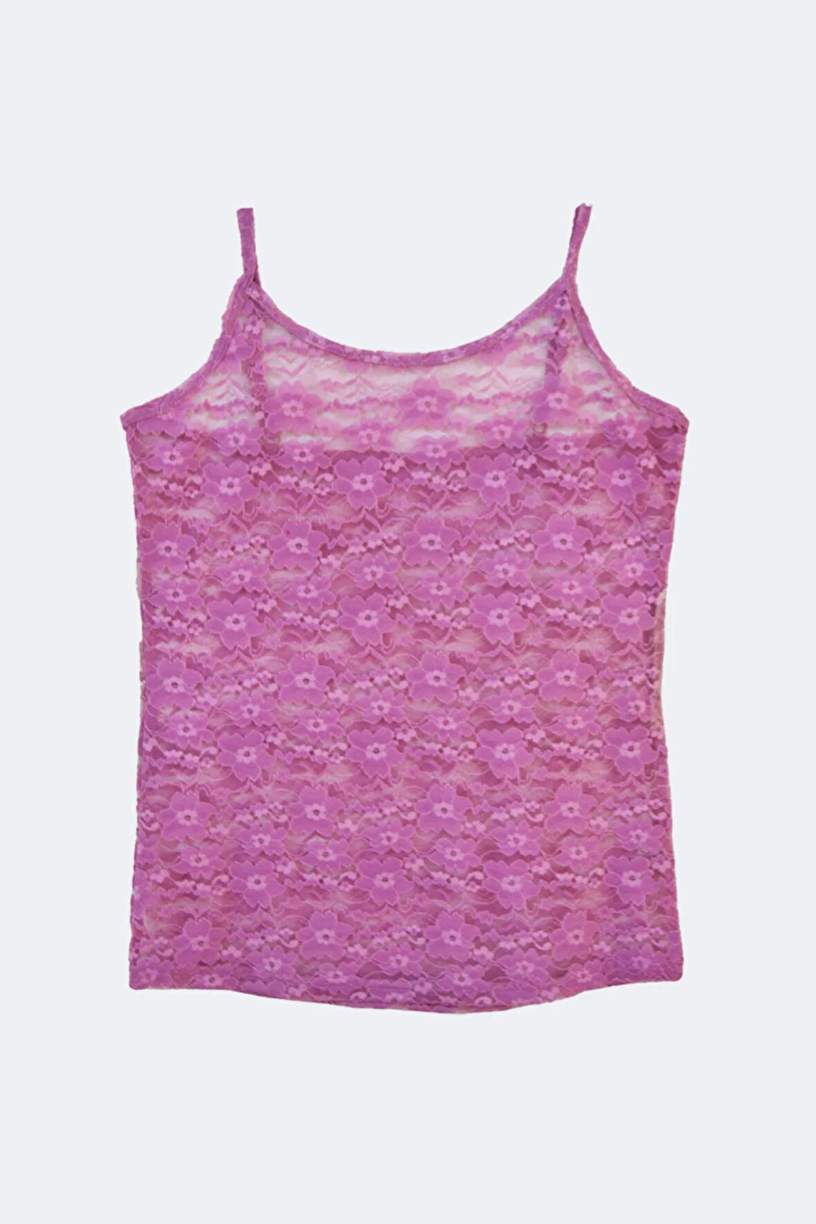 Kadın Ekru İp Askılı Dantelli Atlet 1010