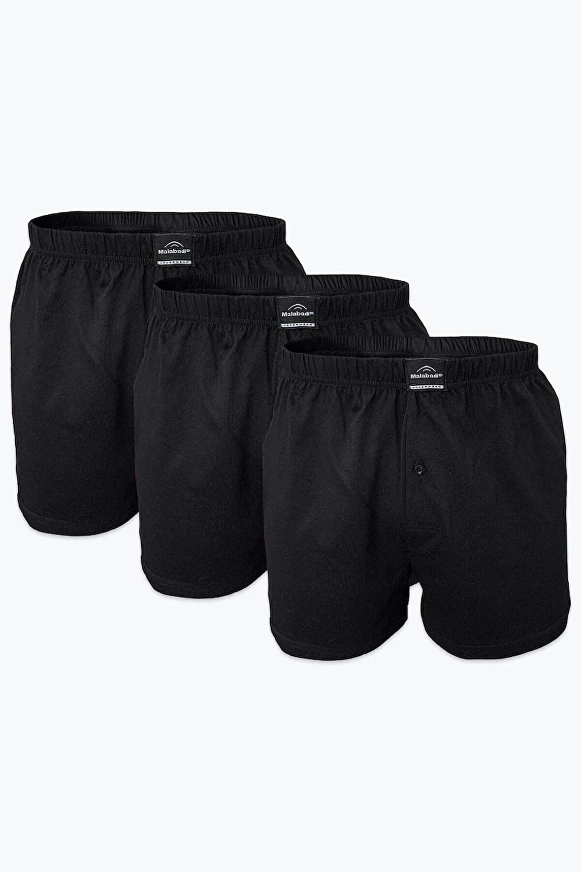 Erkek Gri 3 Lü Paket Geniş Kalıp Büyük Beden Boxer %100 Pamuk Battal Boy 3m024