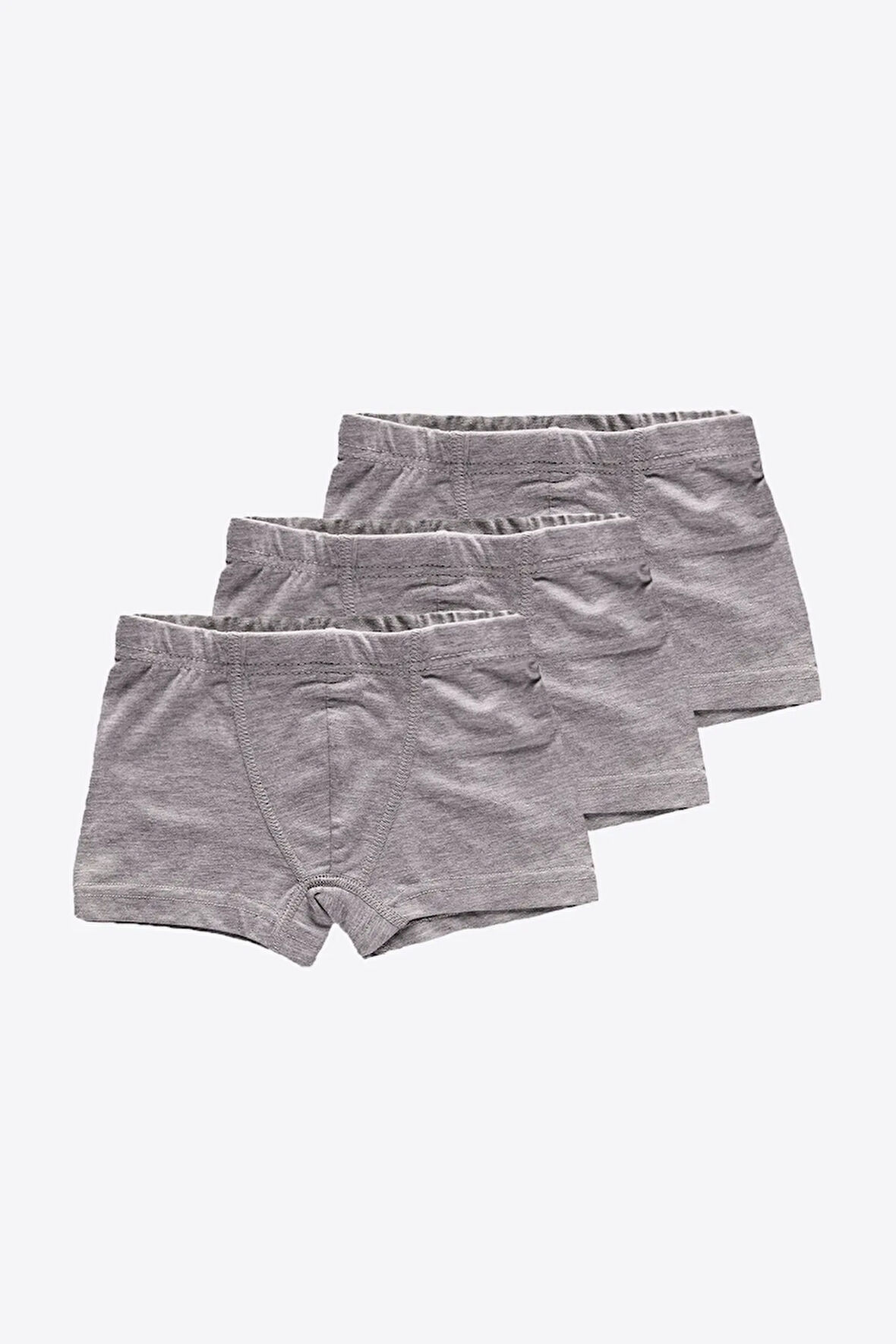 Erkek Çocuk Füme 3 Lü Paket Pamuk Elastan Boxer 209