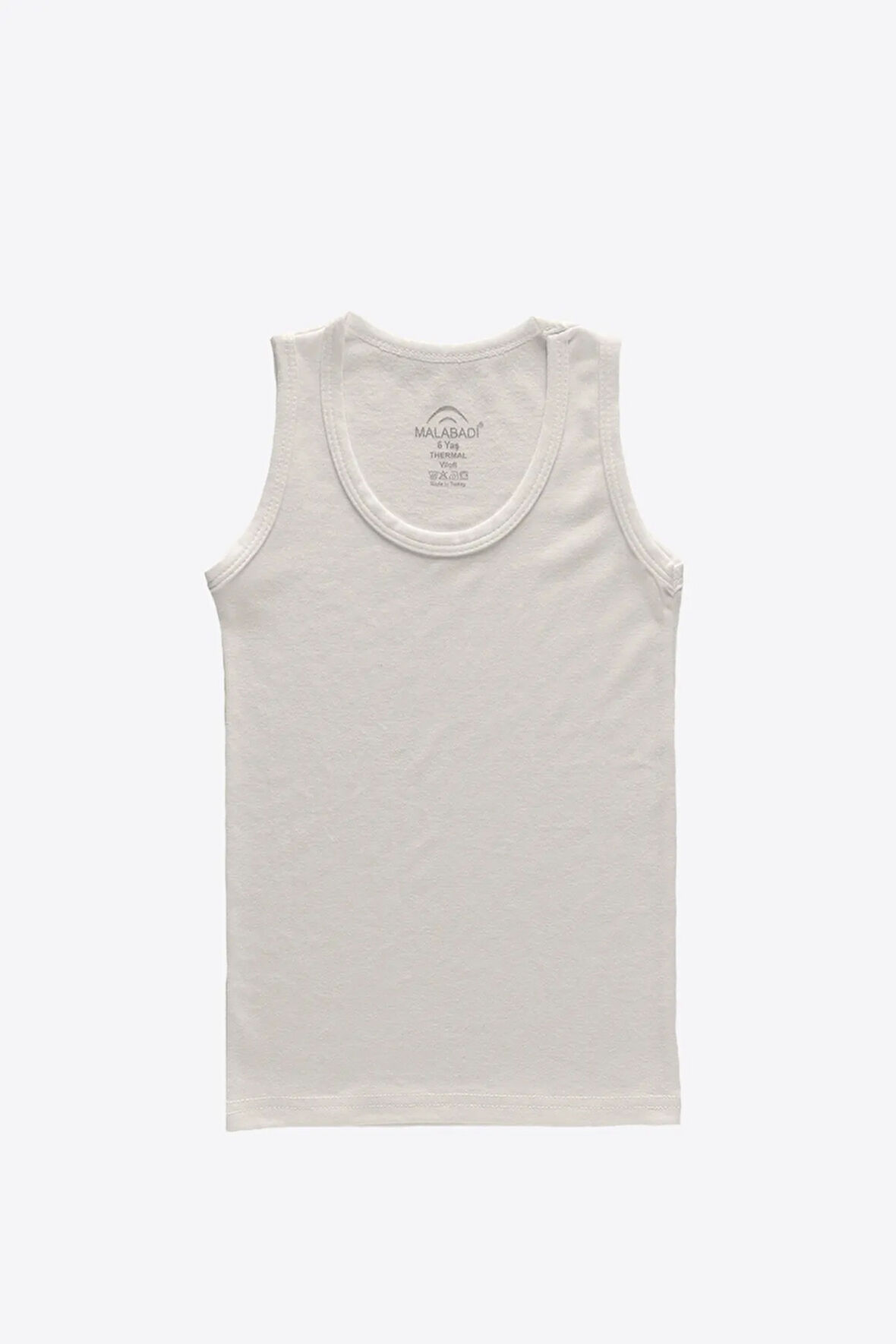 Unisex Ekru 2 Li Paket Viloft Çocuk Termal Atlet 404