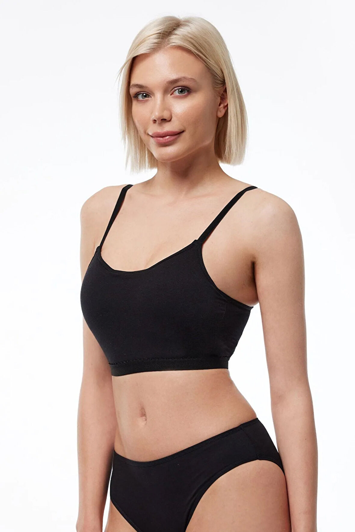 Kadın Siyah Modal Kaplı Büstiyer 823