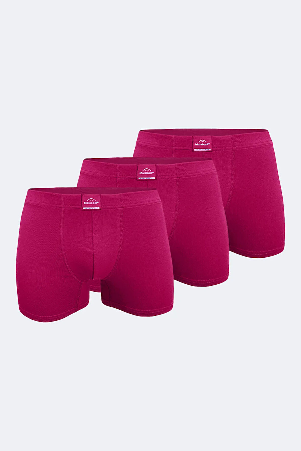 Erkek Desenli Beyaz Lacivert 3 lü Pamuk Elastan Boxer 3M074