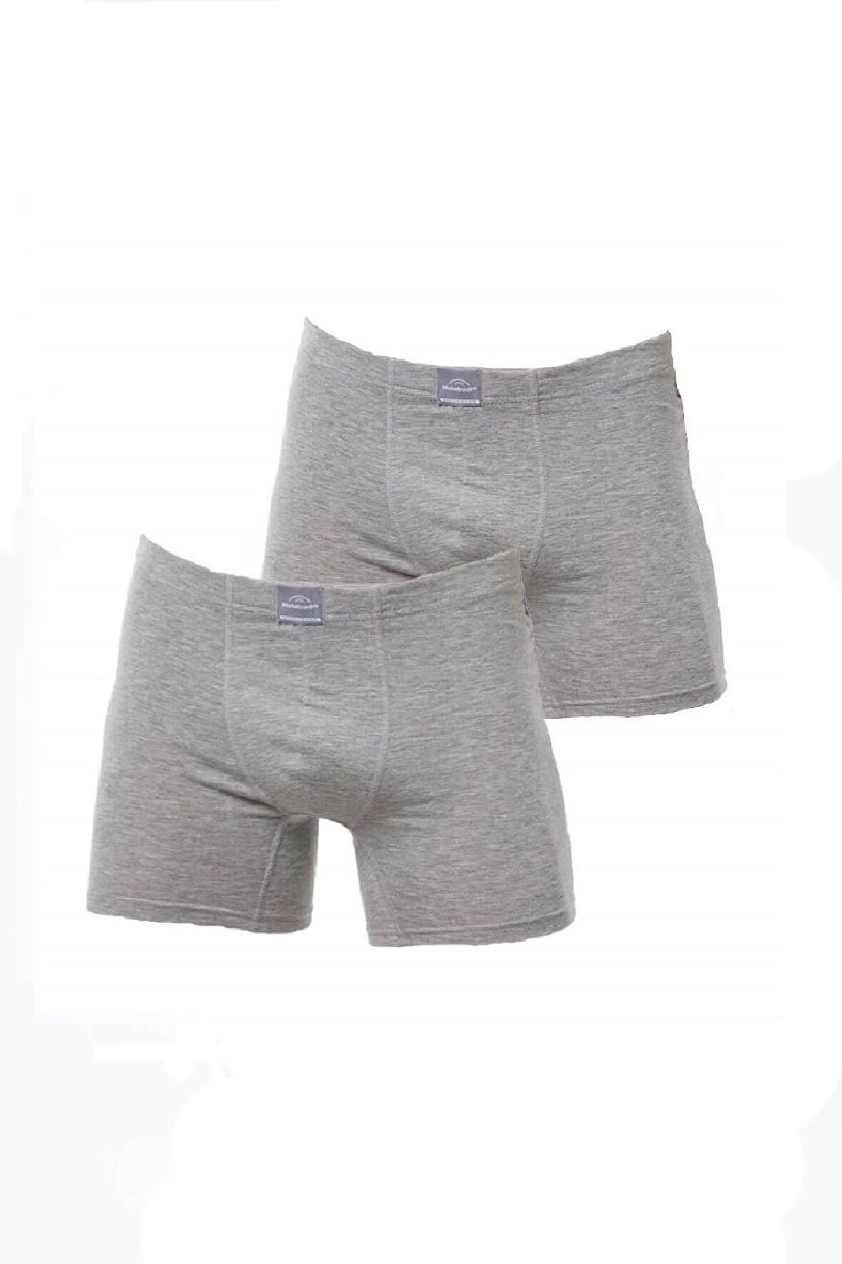 Malabadi 073 - 2' Li Paket Erkek Likralı %95 Pamuk Uzun Boxer