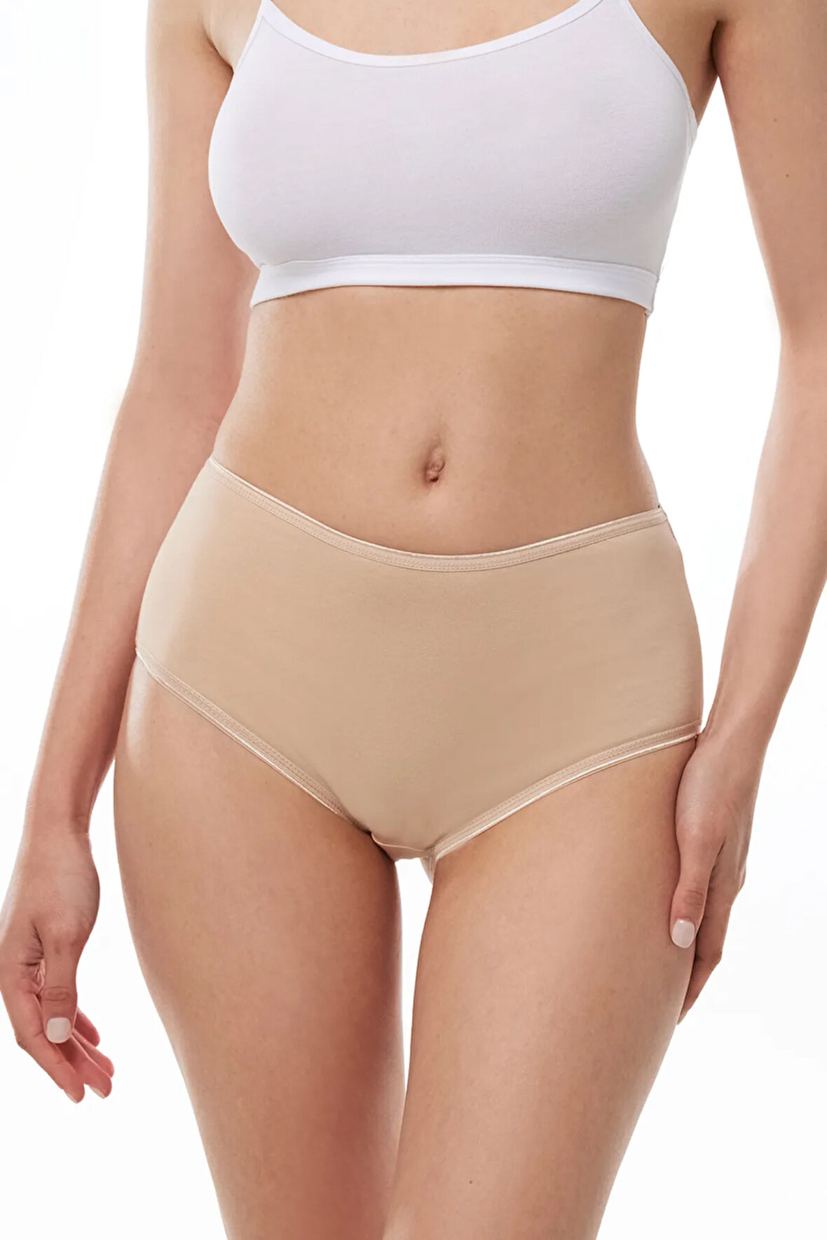 Kadın Siyah 6 Lı Paket Yüksek Bel Cotton Slip 125