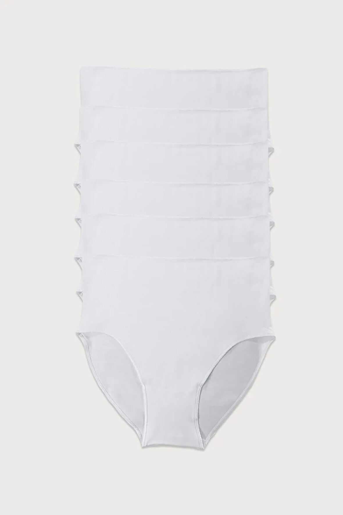 Kadın Siyah Beyaz Gri 6 Lı Paket Modal Yüksek Bel Slip Külot 1955