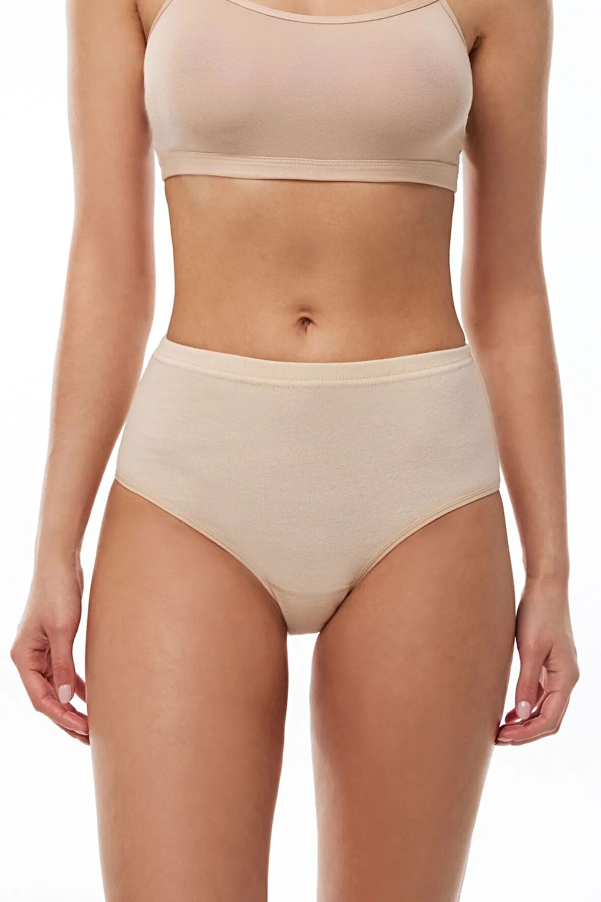 Kadın Siyah 6 Lı Paket %100 Pamuk Yüksek Bel Bato Külot 156-e