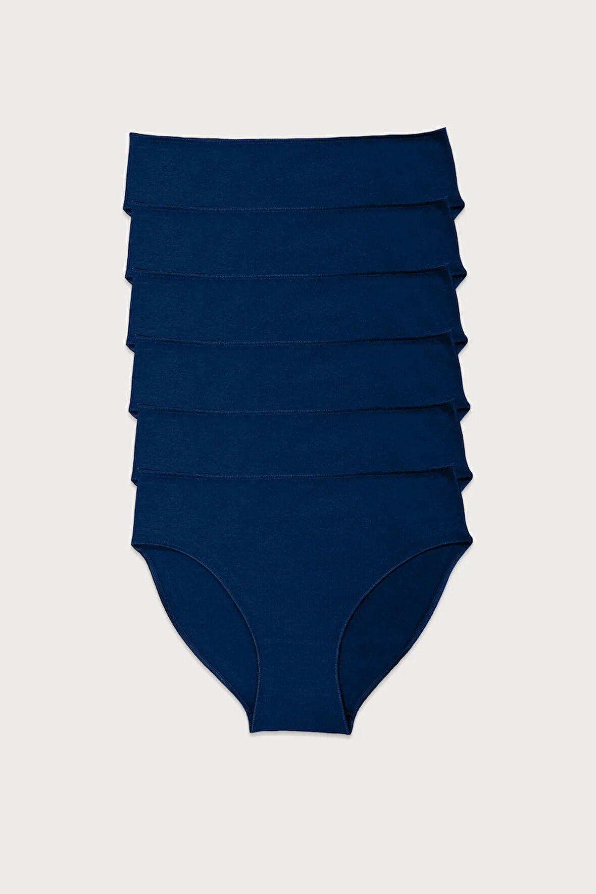 Kadın Ten Ekru Bordo 6 Lı Paket Modal Dar Kalıp Ara Bel Slip Külot 187