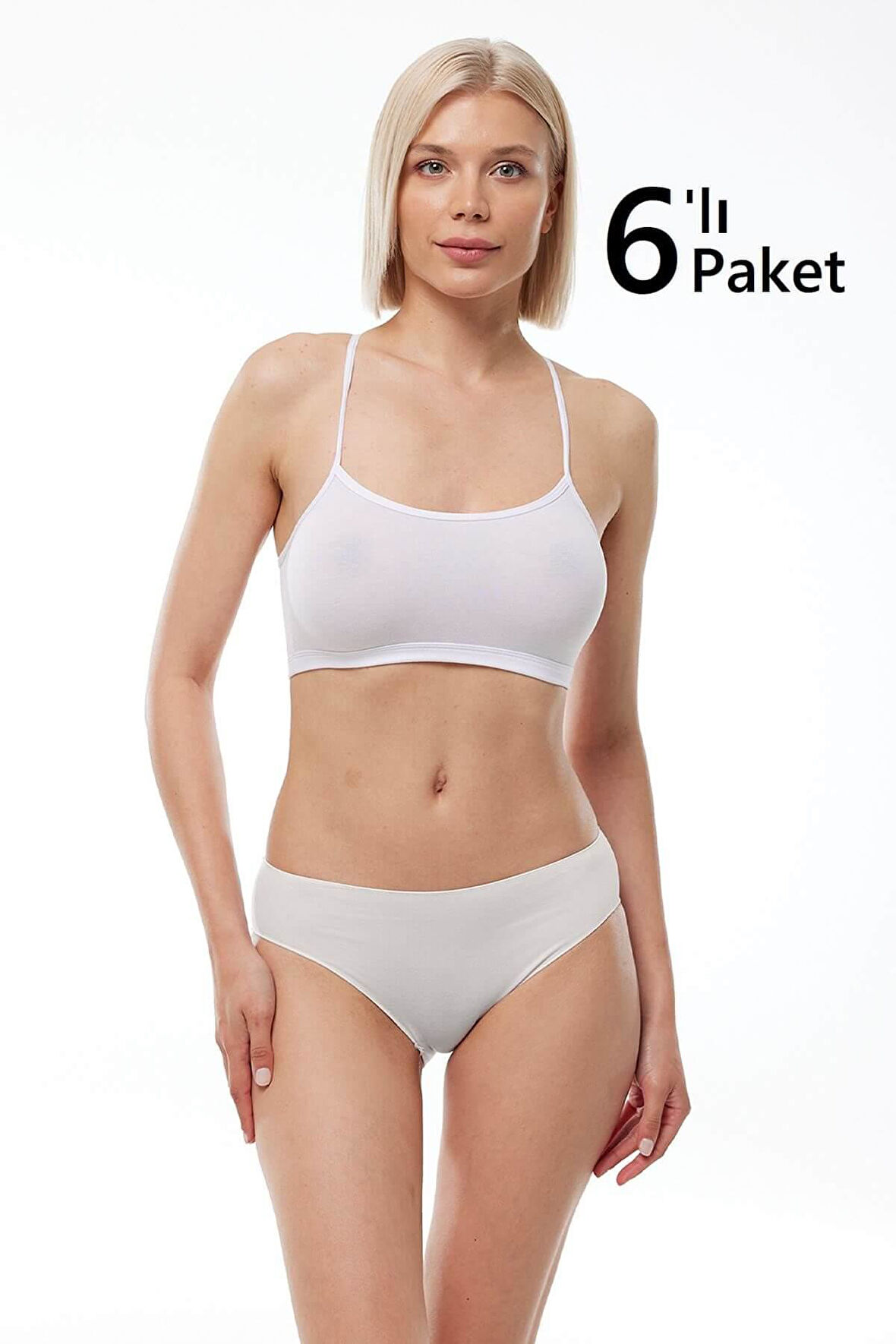 Malabadi 187 6'Lı Paket Kadın Modal Ara Bel Dar Kalıp İz Yapmayan Slip & Külot