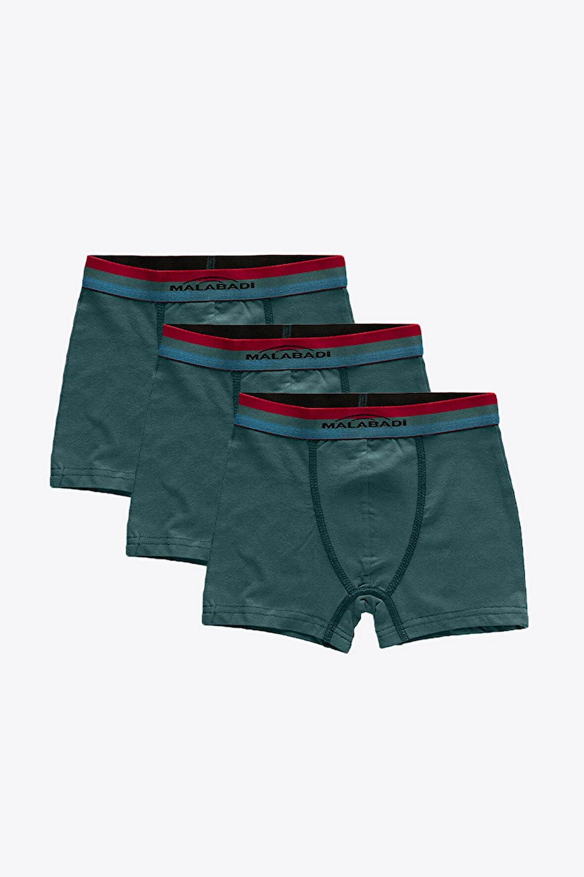 Erkek Çocuk Beyaz 3 Lü Paket Pamuk Elastan Boxer 208