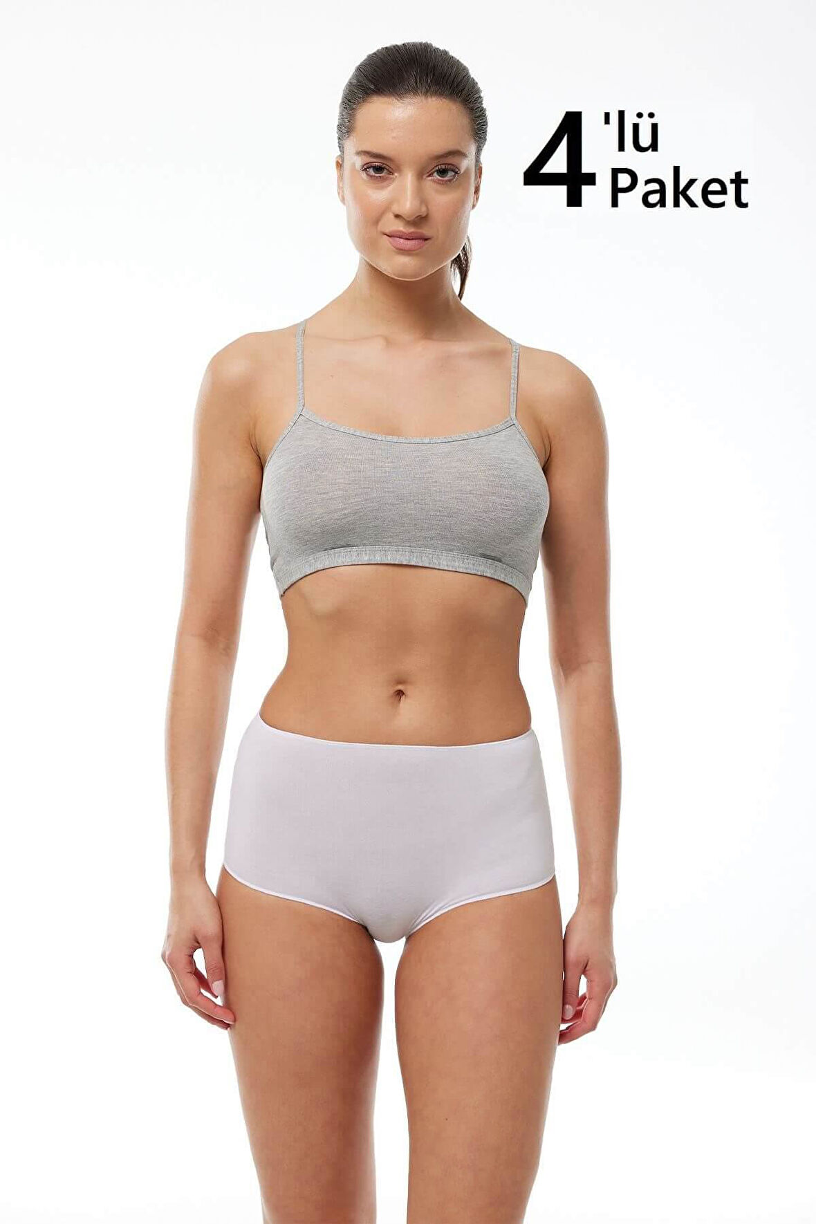 Malabadi 1053 4'Lü Paket Kadın Modal Geniş Kenarlı İz Yapmayan Slip & Külot