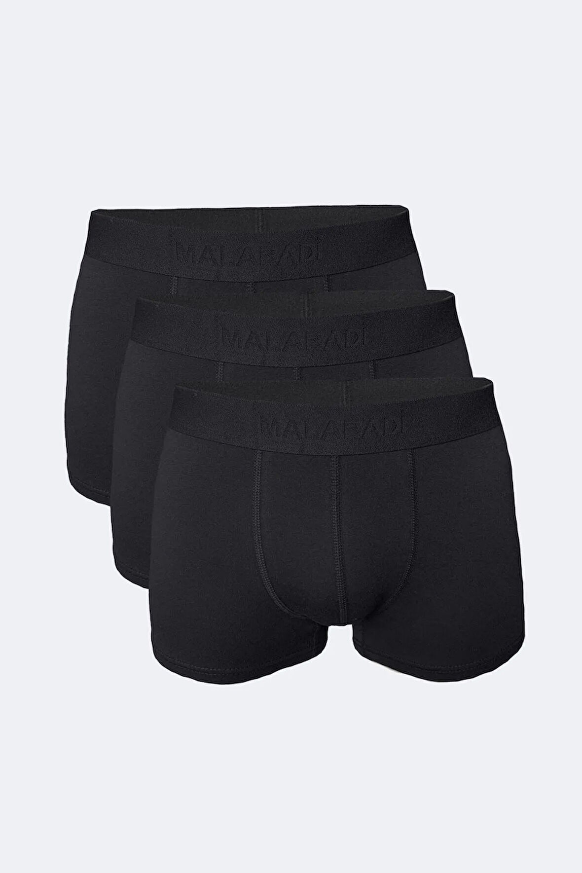 Erkek Siyah 3 Lü Paket Modal Kısa Boxer 011