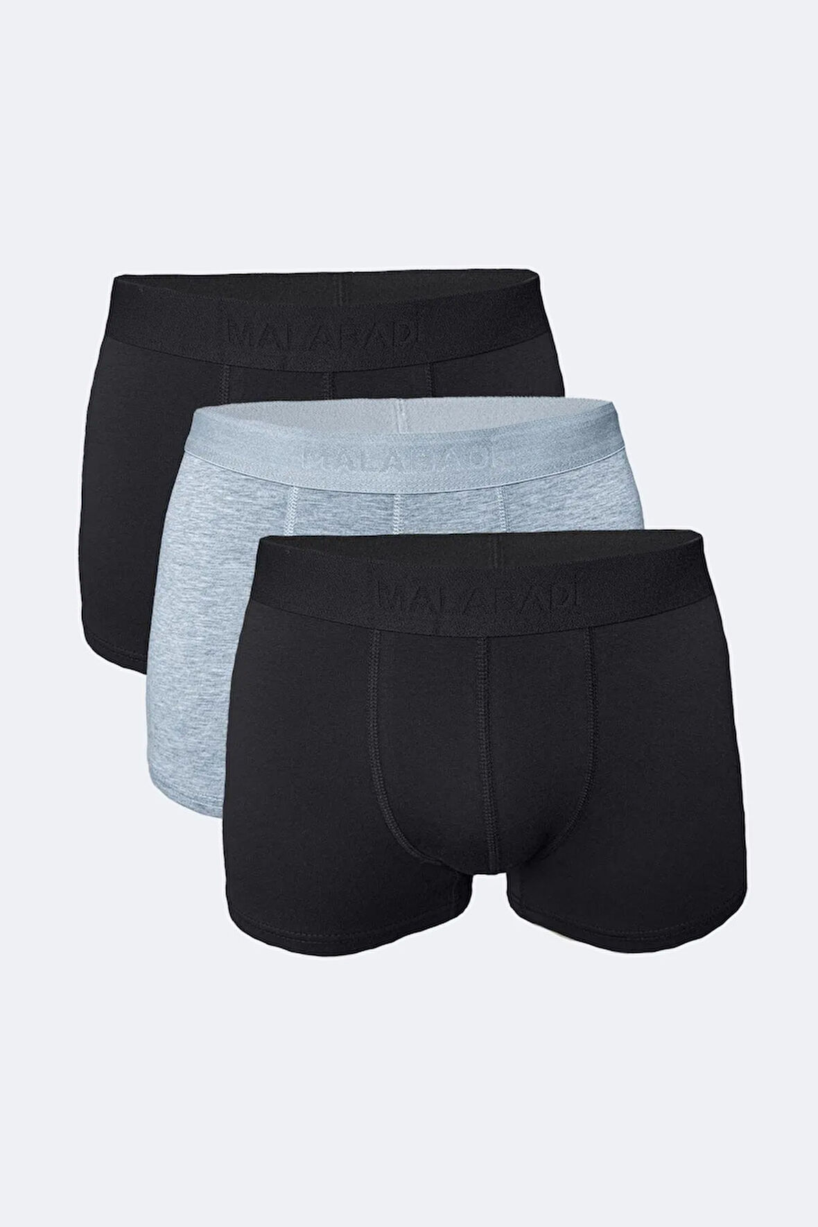 Erkek Siyah 3 Lü Paket Modal Kısa Boxer 011