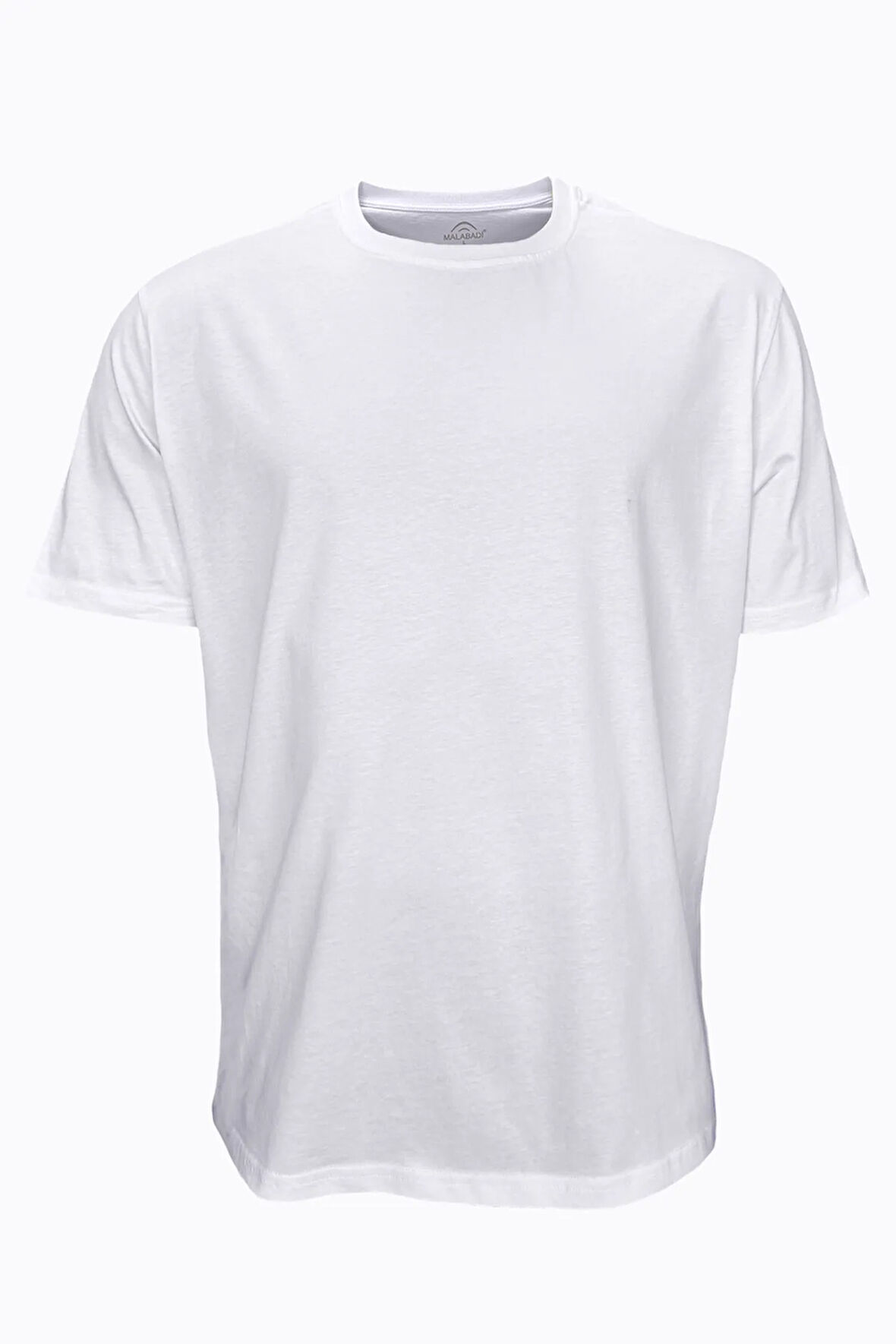 Erkek Büyük Beden Beyaz Tişört Loose Fit / %100 Pamuk Bol Rahat Kesim 6041