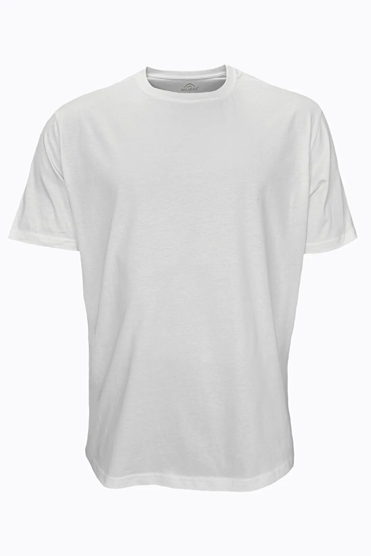 Erkek Büyük Beden Beyaz Tişört Loose Fit / %100 Pamuk Bol Rahat Kesim 6041