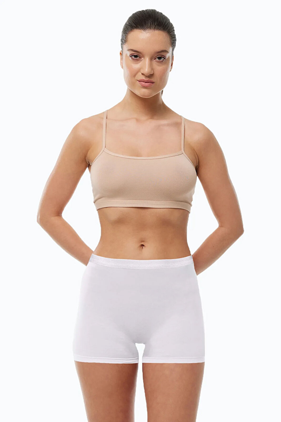 Kadın Siyah İz Yapmayan Modal Yüksek Bel Boxer 108