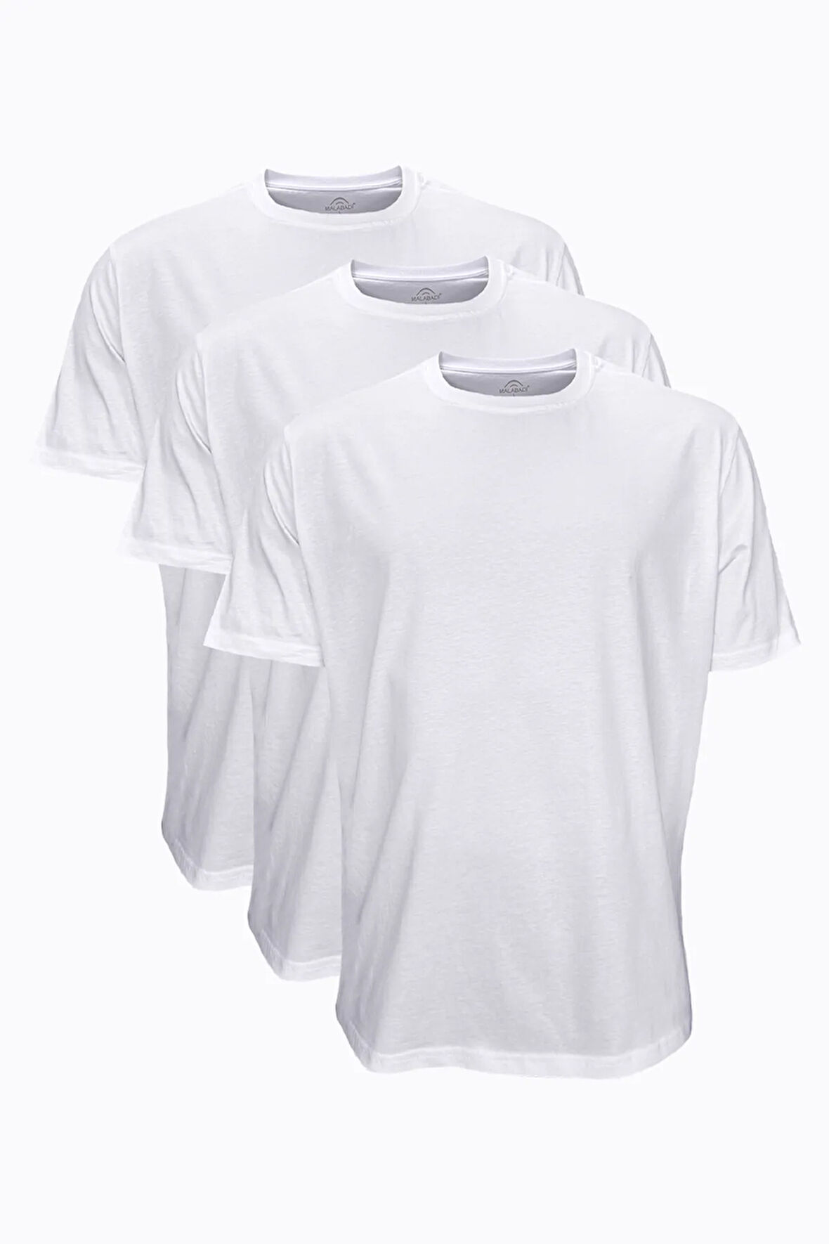 Siyah Beyaz Füme 3 lü Paket Erkek Tişört Loose Fit / %100 Pamuk Bol Rahat Kesim 6040